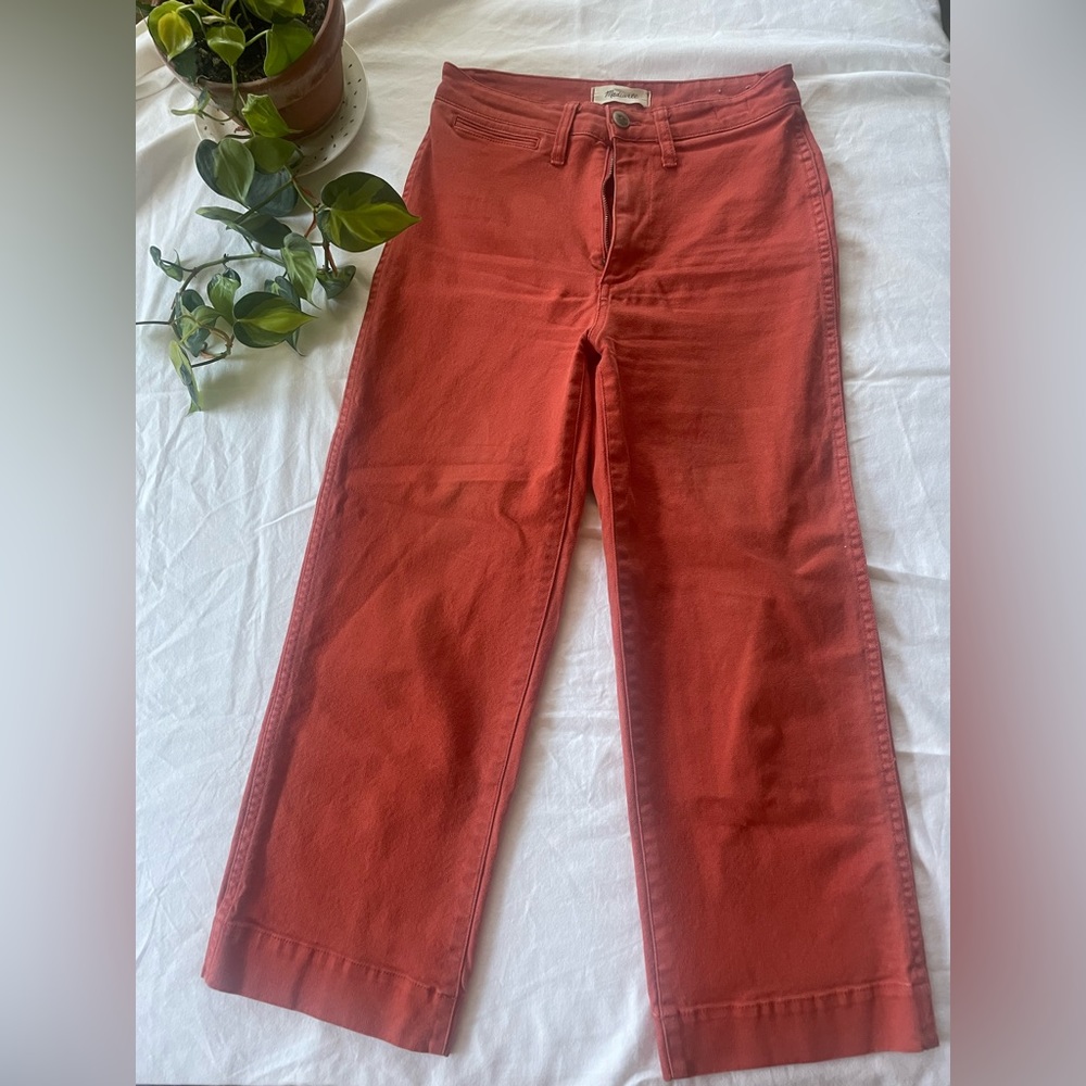 Madewell Slim Emmett Wide-Leg Crop Pants